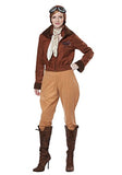 California Costumes Women's Amelia Earhart-Aviator-Adult Costume, Brown, Extra Small
