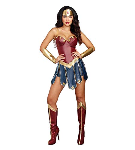Dreamgirl Women's Hero Hottie, Multi, M