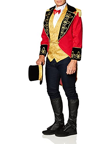 InCharacter Costumes Men's Ringmaster Costume, Red Gold/Black, Medium