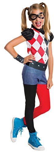 Rubie's Costume Kids DC Superhero Girls Harley Quinn Costume, Medium,Blue