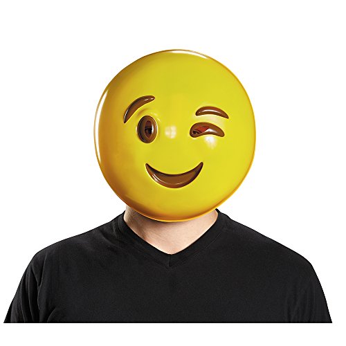 Disguise Men's Wink Mask Costume Accessory, Yellow, One Size