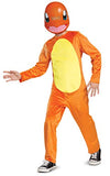 Pokemon Charmander Kids Costume, Children's Classic Character Outfit, Child Size Medium (7-8) Orange