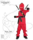 UNDERWRAPS Costumes Children's Red Ninja Costume, Medium 6-8 Childrens Costume