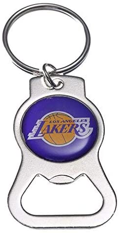 Los Angeles Lakers Official NBA 3.75 inch x 1.5 inch Bottle Opener Key Chain Keychain by Evergreen