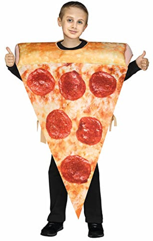 Fun World 110232 Photo Real Pizza Tunic Costume, Std, Up to Size 12