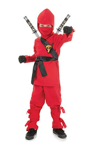 UNDERWRAPS Costumes Big Boy's Children's Red Ninja Costume, X-Large 14-16 Childrens Costume, red, X-Large