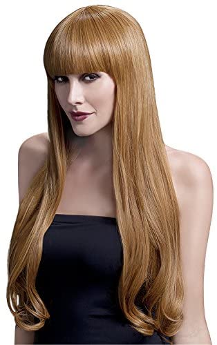 Fever Women's Long Auburn Wig with Natural Waves and Bangs, 28inch, One Size, Bella,  5020570425329