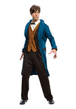 Rubie's Adult Men's Deluxe Fantastic Beasts Newt Scamander Costume X-Large 50 Blue/Brown