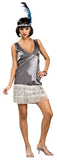 Silver Flapper Costume - Womens Small
