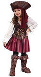 Fun World Baby Girls Toddler High Seas Buccaneer Costume, Maroon, Small US