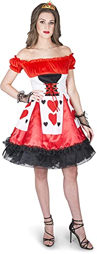 Flirty Queen Of Hearts Women's Costume Medium 10-12
