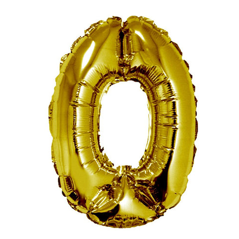 40" Gold Foil Balloon - 0