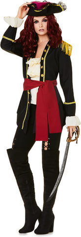 Bonny Pirate Captain Women's Costume Small 6-8