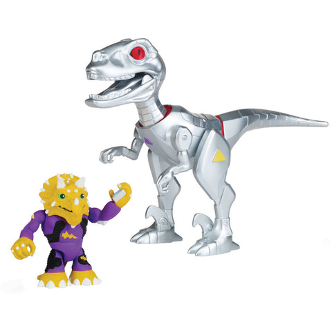 Teenage Mutant Ninja Turtles Battle Robo Raptor w/ Triceraton Vehicle & Figure
