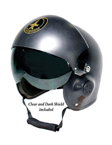 Adult Costume Pilot Helmet Black