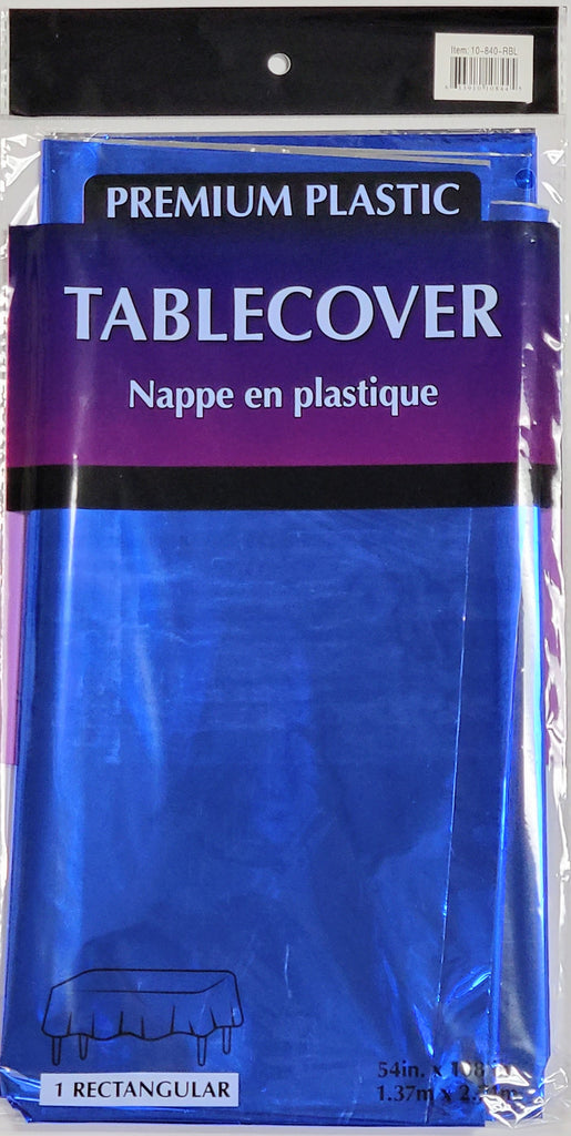 Metallic Table Cover - Royal Blue