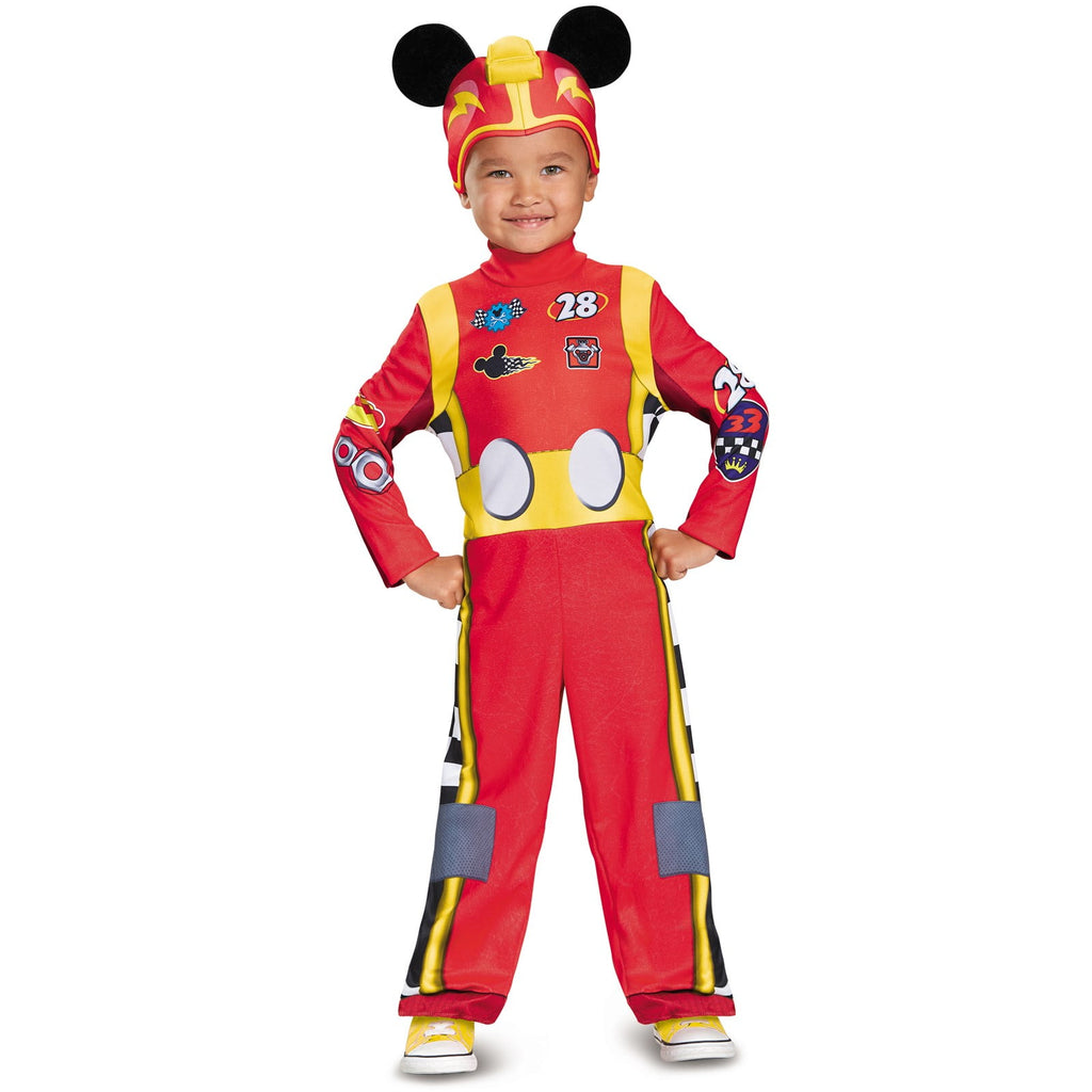 Disguise Mickey Roadster Classic Toddler Costume - Multicolor / Medium (3T-4T)
