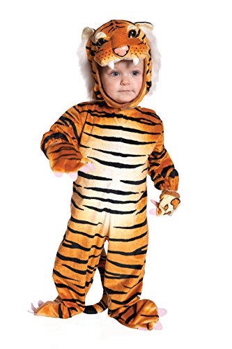 UNDERWRAPS Baby's Tiger Costume Jumpsuit, White, X-Large (4-6 Yrs)