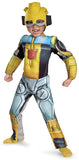 Disguise Costumes Bumblebee Rescue Bot Toddler Muscle Costume, Yellow/Silver/Blue, Medium