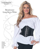 Underwraps Plus Size Women's Renaissance Long Sleeve Blouse Adult Costume