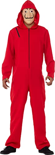 High Stakes Money Thief Men's Costume Large 42-44 Red