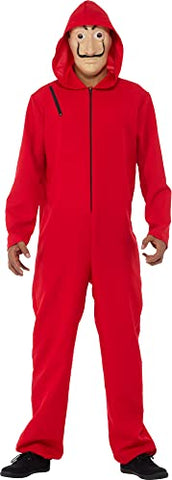 High Stakes Money Thief Men's Costume Large 42-44 Red