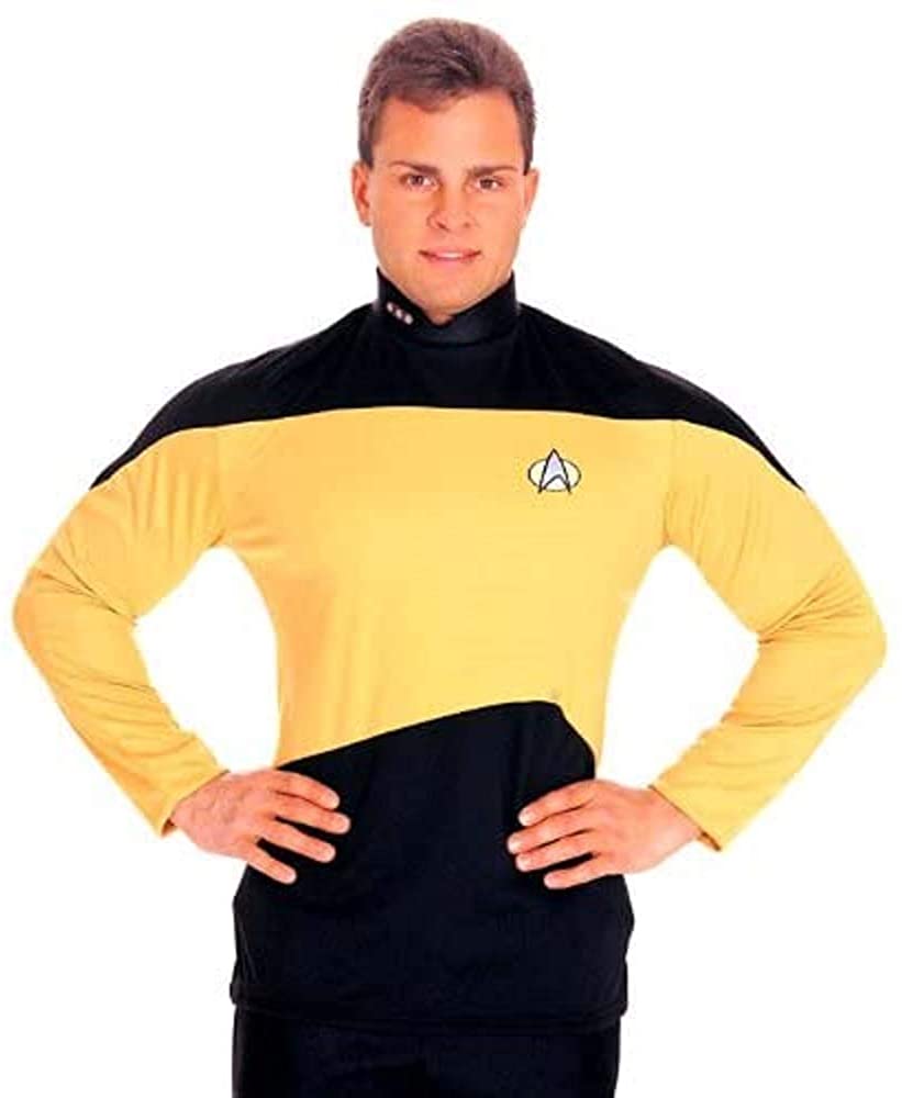 Star Trek The Next Generation Uniform Shirt Costume (Gold) - Adult Medium