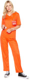 Karnival Costumes Correctional Facility Prisoner Jumpsuit Women's Costume Large 14-16