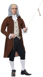 California Costumes Benjamin Franklin Adult Costume- Brown/Black