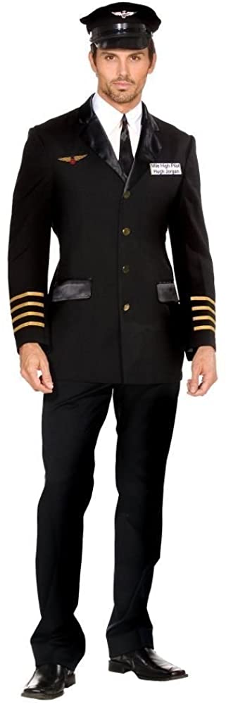 Mile High Pilot Hugh Jorgan Adult Costume - Medium