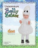 Underwraps Toddler's Halloween Ghost Belly Babies Costume