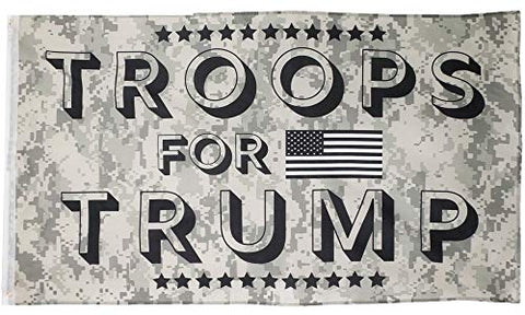 New 2020 Donald Trump 3ft. x 5ft. Flag Troops for Trump