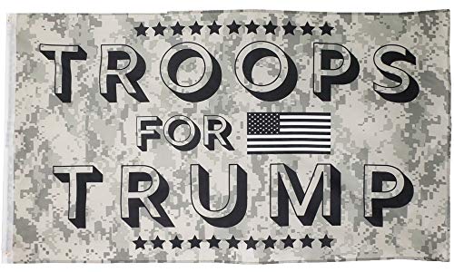 New 2020 Donald Trump 3ft. x 5ft. Flag Troops for Trump
