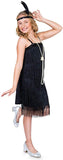 Girl's Black Flapper Costume