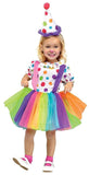 Fun World Costumes Baby Girl's Big Top Fun Toddler Costume, White, Small