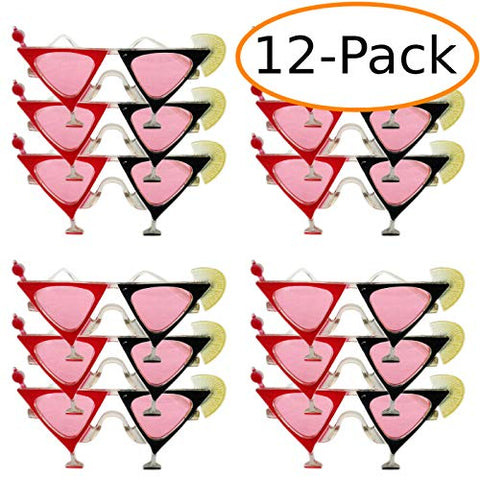 Fantasia Collections Martini Glass Party Glasses Party Favors 12 ct