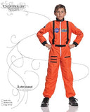 UNDERWRAPS Orange NASA Astronaut Costume for Kids - Official NASA Patches