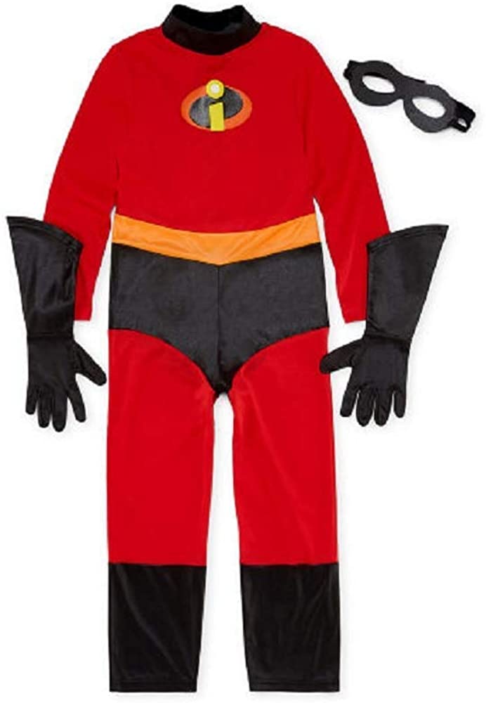 Disguise Dash Muscle Child Costume, Red with Gloves (Medium)