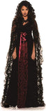Underwraps Midnight Mist Gothic Womens Costume Medium Black / Red Medium
