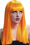Smiffys Women's One Size Fever Alexia Wig, Neon Orange