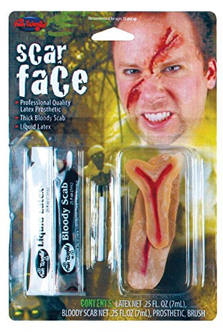 Fun World Unisex-Adult's Fx Kit Scar Face, Multi, Standard