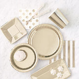 12oz Foil Gold Paper Cups, 8ct