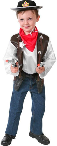 Child's Cowboy Costume Playset (Size: Large)