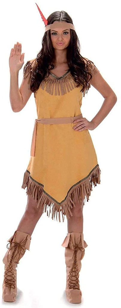 Indian Princess Costume Set - Halloween Womens Native American Maiden, Medium