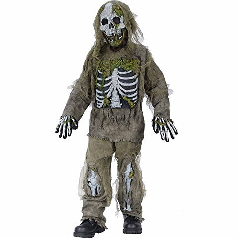 Fun World Costumes Kids Skeleton Zombie Costume - L