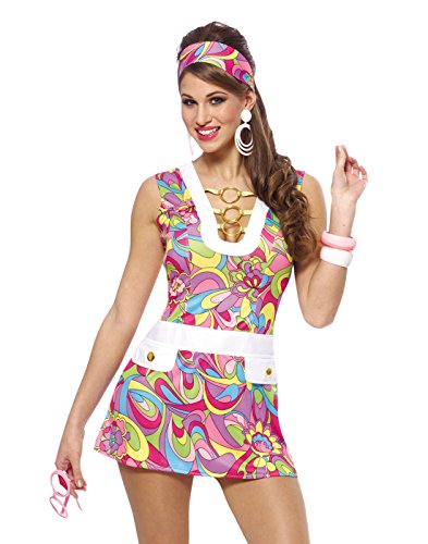 Costume Culture Women's Groovy Chic Costume, Pink, Large