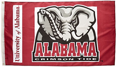 NCAA Alabama Crimson Tide Elephant Logo 3-by-5 Foot Flag with Grommets