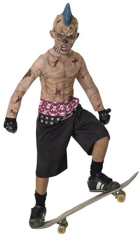 Zombie Skate Punk Costume (Boy - Child Medium 8-10)
