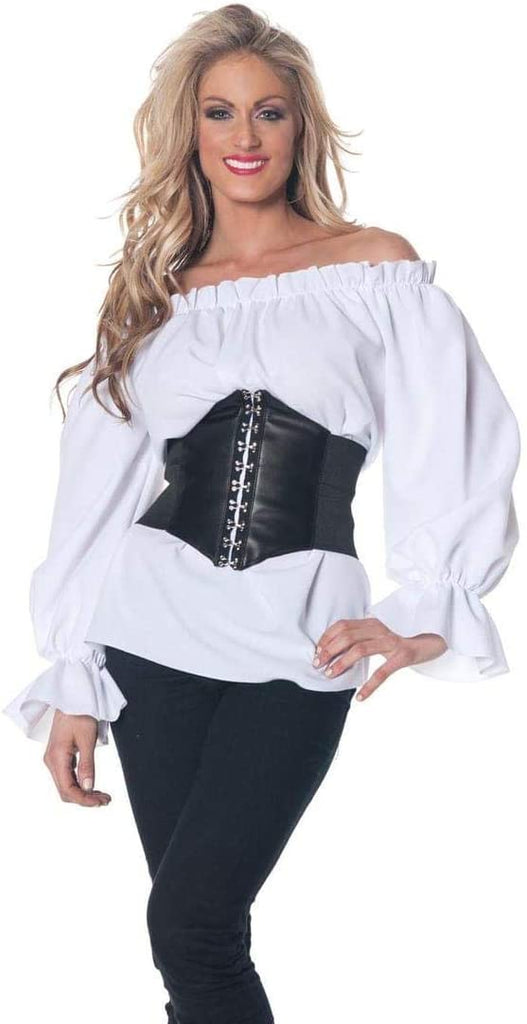UNDERWRAPS Morris Renaissance Long Sleeve Costume, White, Small