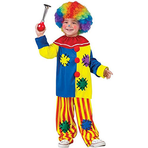 Fun World Boys Costumes Baby Big Top Clown Toddler, Yellow,multi, Large 3T-4T US